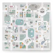 Salteluta de joaca interactiva 105 x 105 cm nukido town 738000 edeedi738000