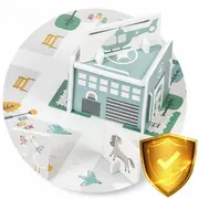 Salteluta de joaca interactiva 105 x 105 cm nukido town 738000 edeedi738000