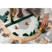 Salteluta de joaca tip puzzle cu 16 elemente pentru copii, 151 x 151 cm, ricokids 738100 - mint edeedi738100