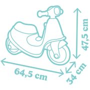 Scuter smoby scooter ride-on albastru hubs7600721006