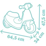 Scuter smoby scooter ride-on albastru hubs7600721006