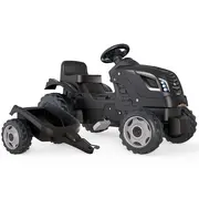 Tractor cu pedale si remorca smoby farmer xl negru hubs7600710131