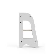 Turn de invatare MamaToyz Learning Tower din MDF, Alb JEMMtyz_kuleMDFalb