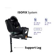 Scaun auto copii Chicco Seat3Fit I-Size Air, 40-125cm, Black Air (Negru), 40-125cm, nastere-7ani CHC7987972-8_BLACK AIR