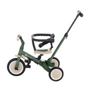 Tricicleta, Petite&Mars, Turbo, 5 in 1, Multifunctionala, Vehicul de impins, Bicicleta cu/fara pedale, Cu maner detasabil, Roti din cauciuc, Pana la 25 kg, 1.5-5 ani, Verde BYN613817