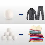 Bile pentru uscator, 6 bucati, din lana ecologica 100% din Noua Zeelanda EKDS-DB6P