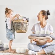 Bile pentru uscator, 6 bucati, din lana ecologica 100% din Noua Zeelanda EKDS-DB6P