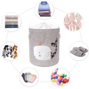 Cos Pliabil Pentru Depozitare Jucarii cu Snur pentru Inchidere, PREMIUM XL, 63 l, Impermeabil, SIPO, Balena EKDXB01