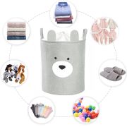 Cos Pliabil Pentru Depozitare Jucarii cu Snur pentru Inchidere, PREMIUM XL, 63 l, Impermeabil, SIPO, Ursulet EKDXB03
