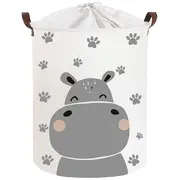 Cos Pliabil Pentru Jucarii, Rufe, Bumbac Canvas, Impermeabil, SIPO, 35x42 cm, Bumbac, 43l, Hippo EKDSBT43