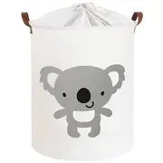 Cos Pliabil Pentru Jucarii, Rufe, Bumbac Canvas, Impermeabil, SIPO, 35x42 cm, Bumbac, 43l, Koala EKDBT026