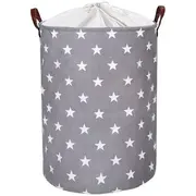Cos Pliabil Pentru Jucarii, Rufe, Bumbac Canvas, Impermeabil, SIPO, 35x42 cm, Bumbac, 43l, Stars EKDBT007