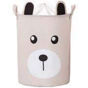 Cos Pliabil Pentru Jucarii, Rufe, Bumbac Canvas, Impermeabil, SIPO, 35x42 cm, Bumbac, 43l, Urs EKDBT036