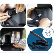 Oglinda auto supraveghere bebe, Sipo, Fixare tetiera, Suport anti-alunecare, 360 grade, 30x20 cm, Negru EKDSBS-SM30