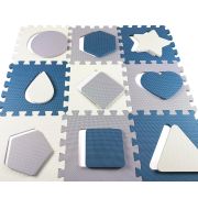 Puzzle din spuma, Jolly 3, 25 piese, 118,5 x 118,5 cm, Blue EKDmm5615
