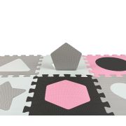 Puzzle din spuma, Jolly 3, 25 piese, 118,5 x 118,5 cm, Pink EKDmm5614
