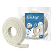 Rola protectie din spuma groasa pentru colturi mobilier, pentru copii, SIPO Baby Safety, 2 metri, Crem EKDSBS-T11-F3