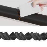 Rola protectie din spuma groasa pentru colturi mobilier, pentru copii, SIPO Baby Safety, 2 metri, Negru EKDSBS-T11-F2