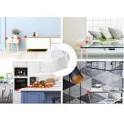 Set 12 Coltare din Silicon pentru Protectie Ridicata la Colturile Mobilei, pentru Siguranta Copii, din Silicon, Runda, SIPO Baby Safety EKDSBS-EC51