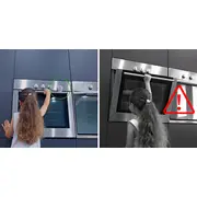 Set 2 buc, Blocator usa cuptor, SIPO Baby Safety, protectie deschidere masina de spalat vase EKDSBS-OV10