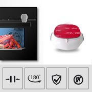 Set 2 buc, Blocator usa cuptor, SIPO Baby Safety, protectie deschidere masina de spalat vase EKDSBS-OV10
