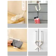 Set 2 buc, Incuietoare flexibila universala, usi, dulapuri, sertare, carlig, cuier, reglabil, SIPO, Negru EKDMFL22