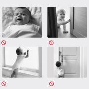 Set 2 buc Opritor de usa rotativ, pentru copii, SIPO Baby Safety EKDSBS-D10