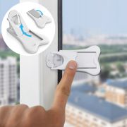 Set 2 buc Sistem de siguranta pentru usile glisante, pentru copii, SIPO Baby Safety EKDSBS-D11