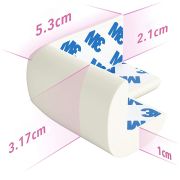 Set 4 aparatori moi pentru colturi, pentru copii, SIPO Baby Safety, Crem EKDSBS-T11-F3E