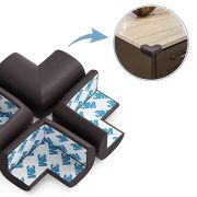 Set 4 aparatori moi pentru colturi, pentru copii, SIPO Baby Safety, Maro EKDSBS-T11-F4E