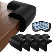 Set 4 aparatori moi pentru colturi, pentru copii, SIPO Baby Safety, Negru EKDSBS-T11-F2E