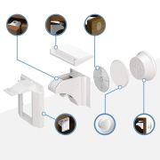 Set 4 protectii magnetice pentru usi de dulapuri si sertare, SIPO Baby Safety EKDSBS-M4