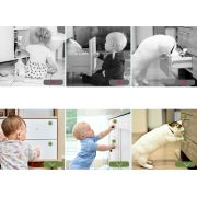 Set 4 protectii magnetice pentru usi de dulapuri si sertare, SIPO Baby Safety EKDSBS-M4