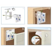 Set 4 protectii magnetice pentru usi de dulapuri si sertare, SIPO Baby Safety EKDSBS-M4