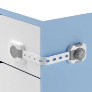 Sistem siguranta copii SIPO, blocator sertare, usa cuptor, frigider, congelator, dulap, previne deschiderea accidentala, adeziv puternic 3M, fara urme EKDSBS-214
