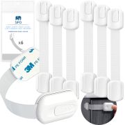 Sistem siguranta copii SIPO, blocator sertare, usa cuptor, frigider, congelator, dulap, previne deschiderea accidentala, adeziv puternic 3M, fara urme EKDSBS-217