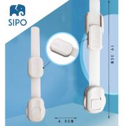 Sistem siguranta copii SIPO, blocator sertare, usa cuptor, frigider, congelator, dulap, previne deschiderea accidentala, lungime ajustabila, set 6 buc EKDSBS-218