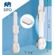 Sistem siguranta copii SIPO, blocator sertare, usa cuptor, frigider, congelator, dulap, previne deschiderea accidentala, lungime ajustabila, set 6 buc EKDSBS-218