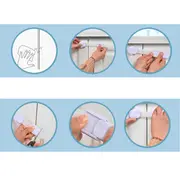 Sistem siguranta copii SIPO, blocator sertare, usa cuptor, frigider, congelator, dulap, previne deschiderea accidentala, lungime ajustabila, set 6 buc EKDSBS-218