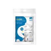Sistem siguranta copii SIPO, sistem de blocare sertare, dulap, previne deschiderea accidentala, adeziv puternic 3M, fara urme de indepartare, set 10 b EKDSBS-215