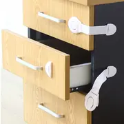 Sistem siguranta copii SIPO, sistem de blocare sertare, dulap, previne deschiderea accidentala, adeziv puternic 3M, fara urme de indepartare, set 10 b EKDSBS-216