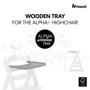 Tavita scaun masa Alpha, din lemn, Grey EKD55055-7