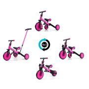 Tricicleta cu maner parental, Optimus Plus 4in1, Pink EKDmm5304