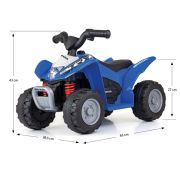 ATV electric pentru copii licenta Honda 18-36 Luni cu sunete si lumini, Blue EKD28062