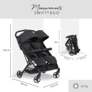 Cărucior Gemeni Hauck Swift X Duo Black EKD50004-0