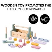 Cutie cu scule din lemn pentru copii, Hauck, Learn to repair EKDhk13045