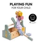 Cutie cu scule din lemn pentru copii, Hauck, Learn to repair EKDhk13045