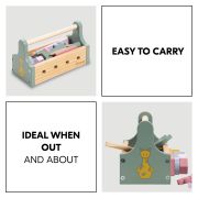 Cutie cu scule din lemn pentru copii, Hauck, Learn to repair EKDhk13045