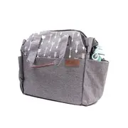 Geanta pentru calatorii 2 in 1, cu 17 buzunare, Kinder Hop, Space Grey EKDgs16880