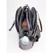 Geanta pentru calatorii 2 in 1, cu 17 buzunare, Kinder Hop, Space Grey EKDgs16880